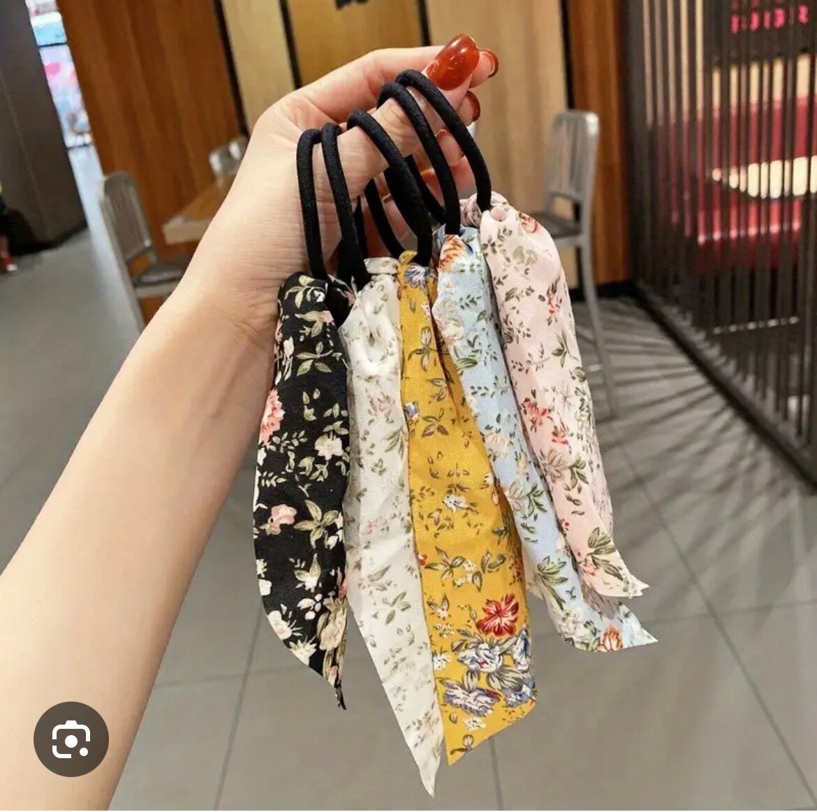 Lot de chouchous en tissu floral