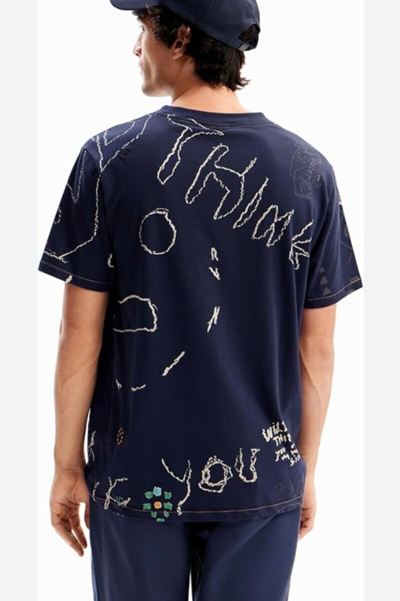 T-shirt homme bleu XXL Desigual