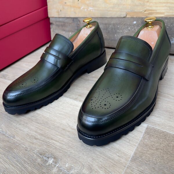 Mocassins élégants en cuir pour hommes