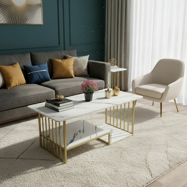 Table basse en marbre chic