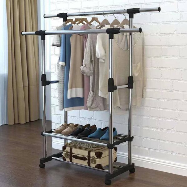 étagères à deux tiges