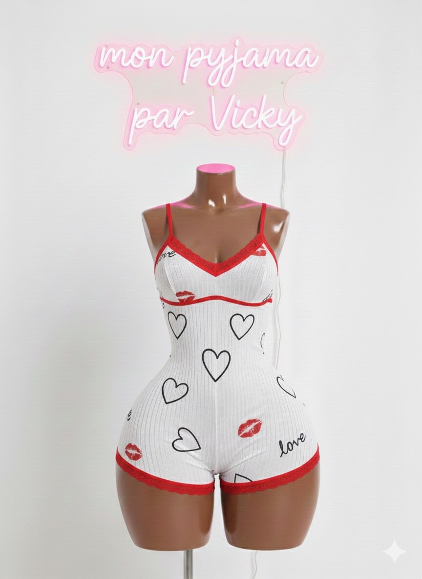 Pyjama court femme élégant