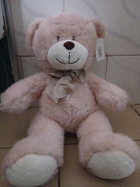 Ours en peluche doux rose