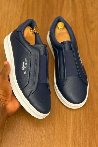 Sneakers en cuir élégants homme