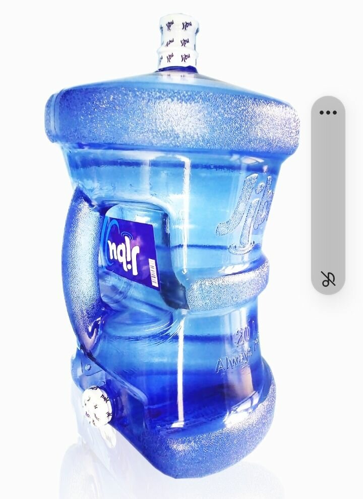 Purified water in dispenser bottles