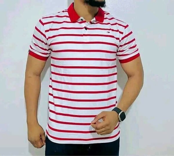 nouveau t-shirt polo pour hommes coton glacé