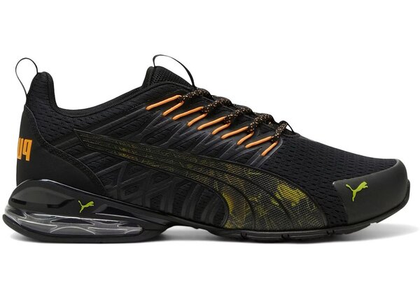 Chaussures de sport Puma noires et jaunes