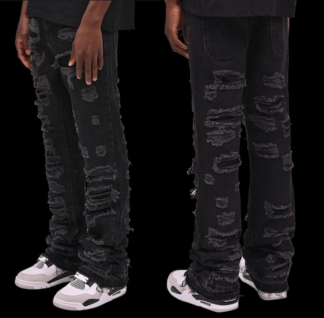 Jeans déchirés tendance homme