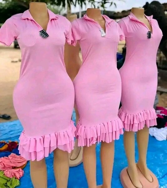 Robe Femme Rose Élégante