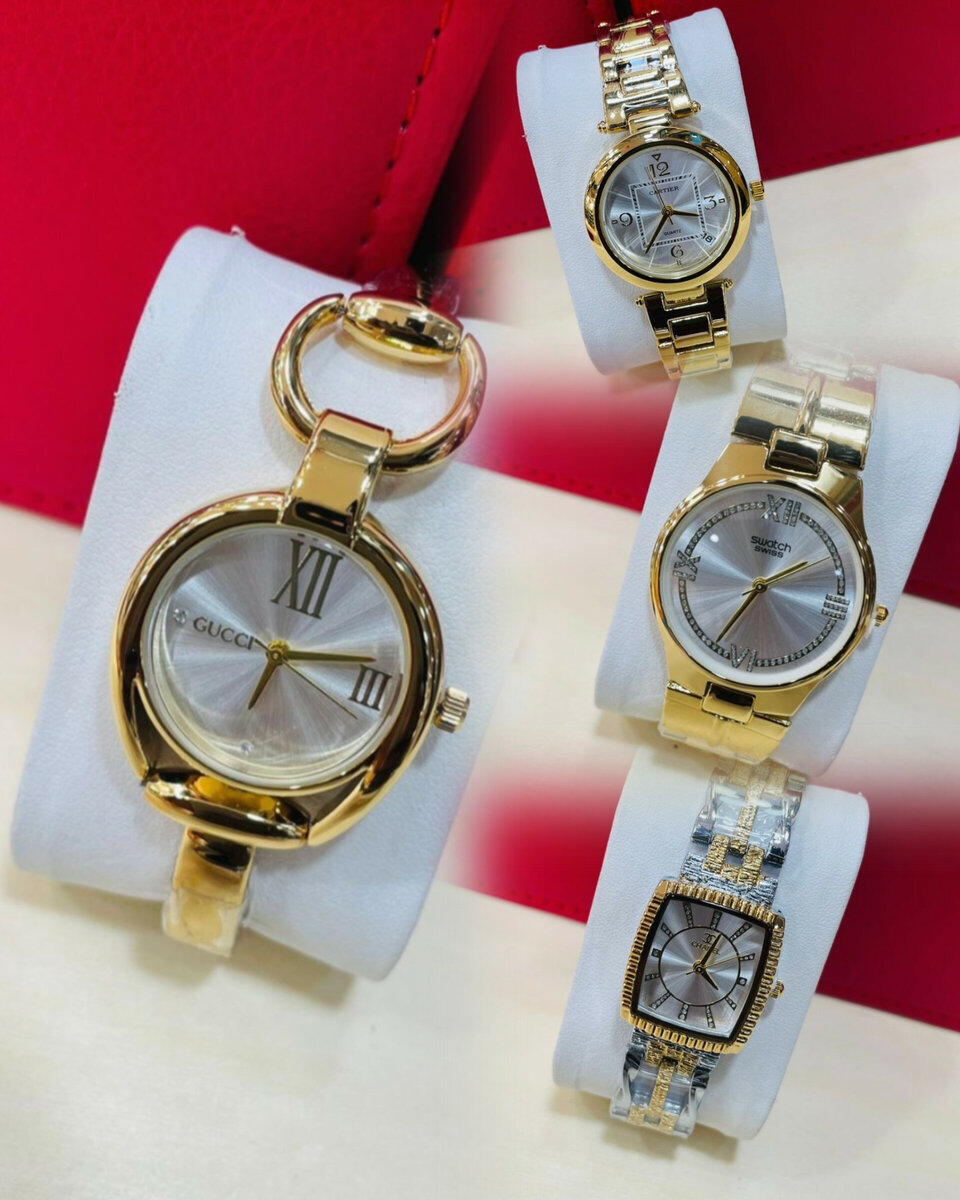 Montres élégantes en or