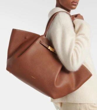 Sac à main en cuir marron