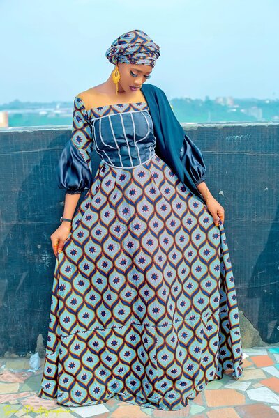 Robe en Wax Éclatante