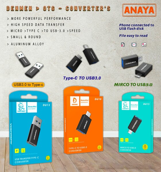 USB-3.0  OTG Converters/ C-USB / USB-C / Micro-USB