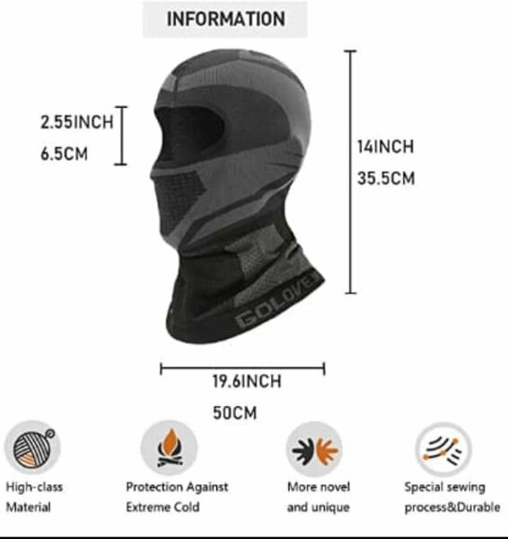 CAGOULE D'HIVER MASQUE FACIAL*