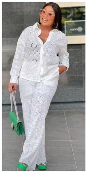 Ensemble en dentelle blanc