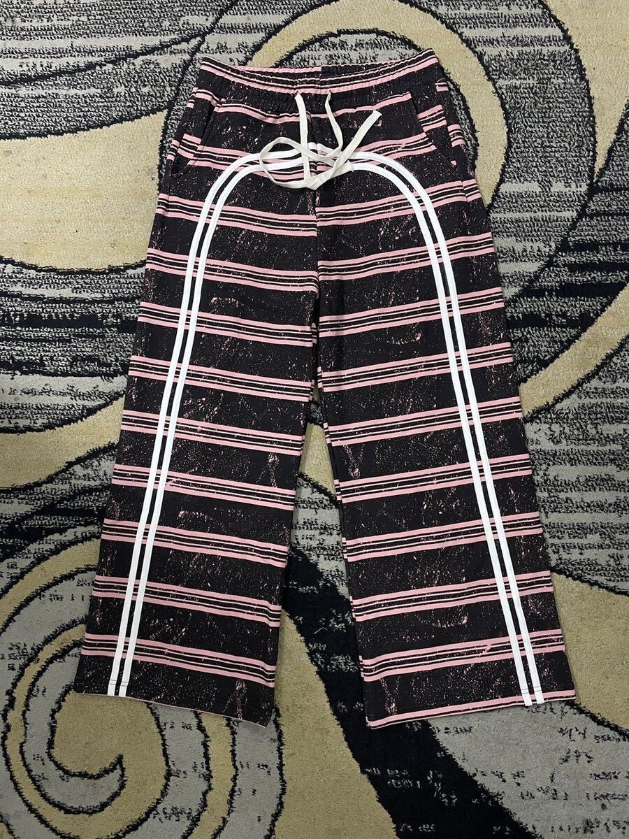 Pantalons rayés décontractés