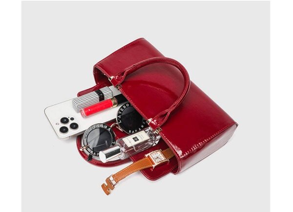 Sac à main en cuir verni