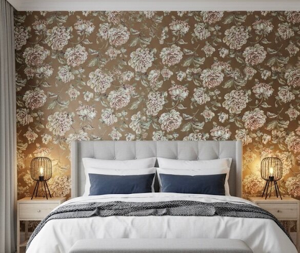 Papier peint floral élégant