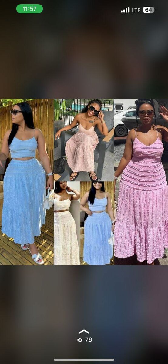 Ensemble jupe et haut boho