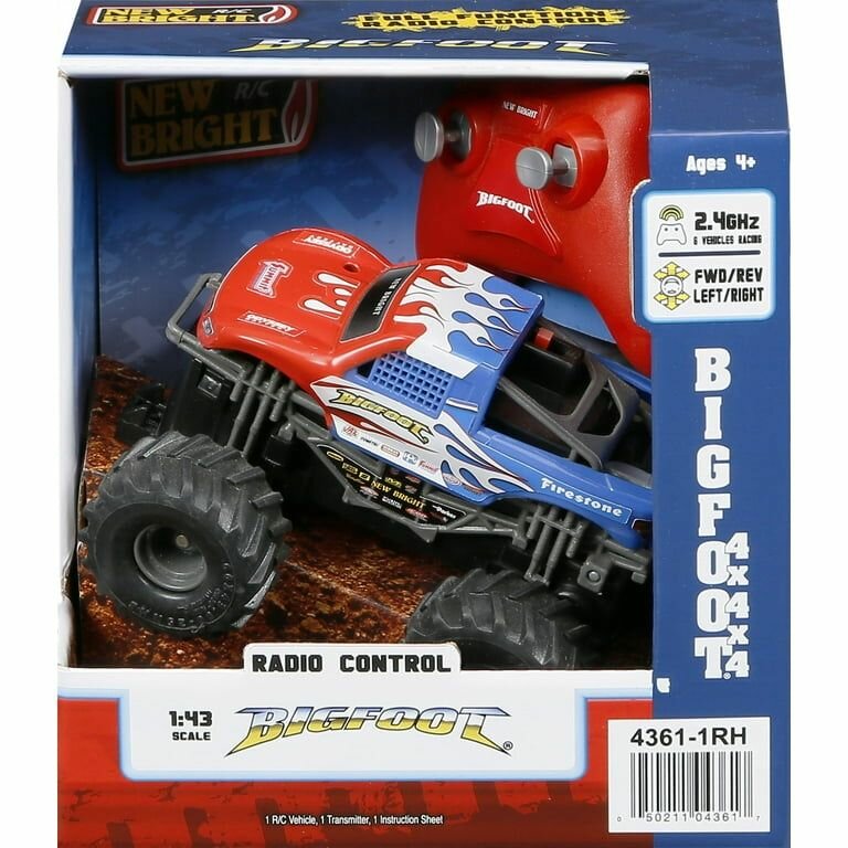 New Bright (1:43) Bigfoot RWB Battery Remote Control Red Mon