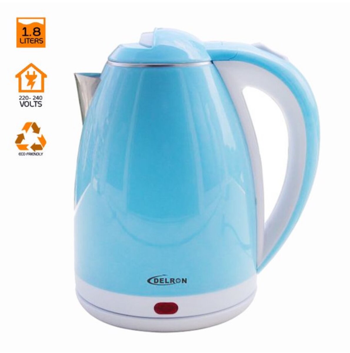 1.8L- Electric Kettle - White/Blue