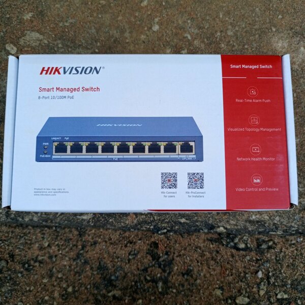 Switch géré 8 ports PoE Hikvision