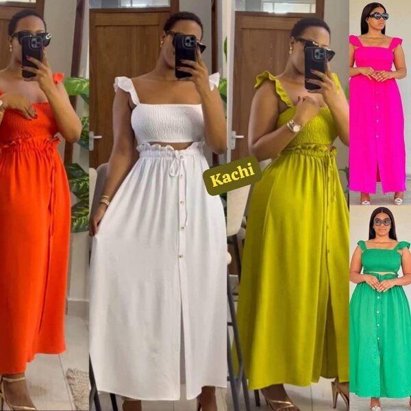 Robe d'été longue et fluide