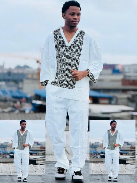Ensemble africain décontracté homme