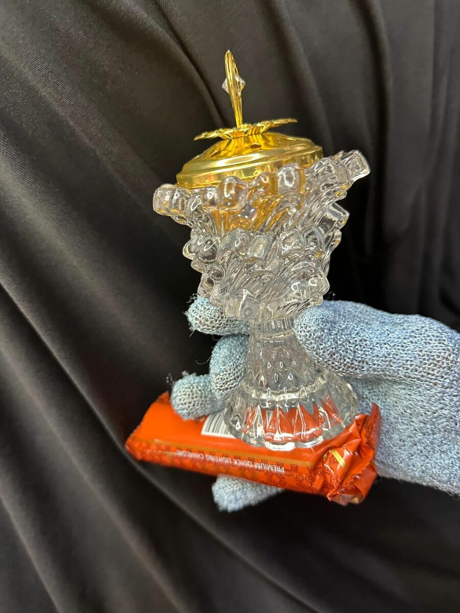 Encensoir en verre décoratif