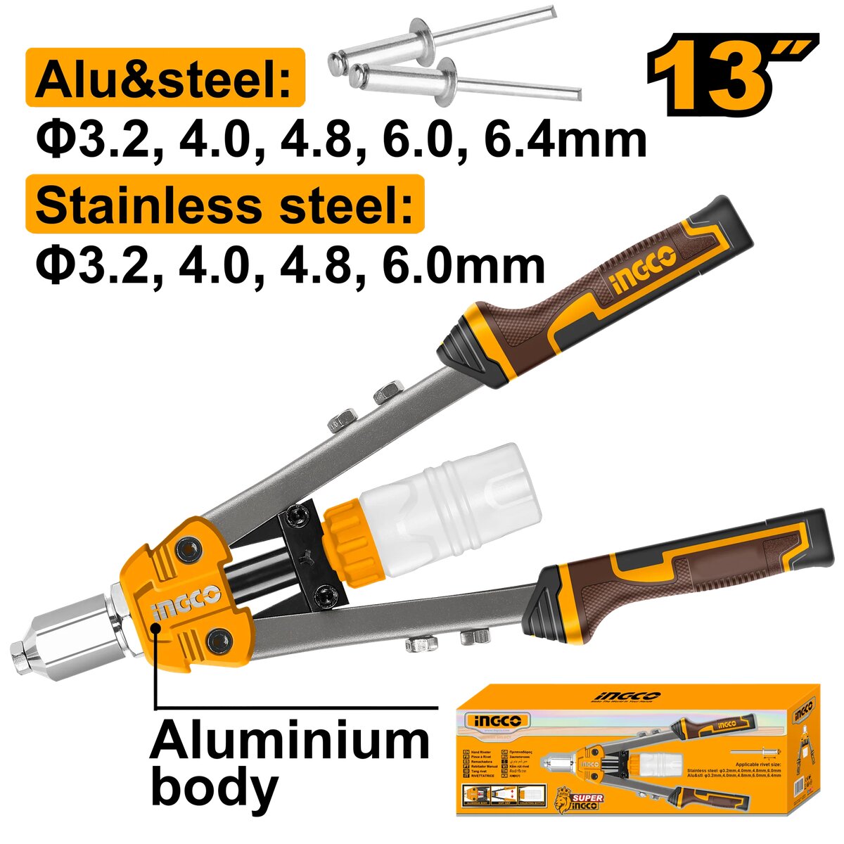 Riveteuse à Main INGCO 13"