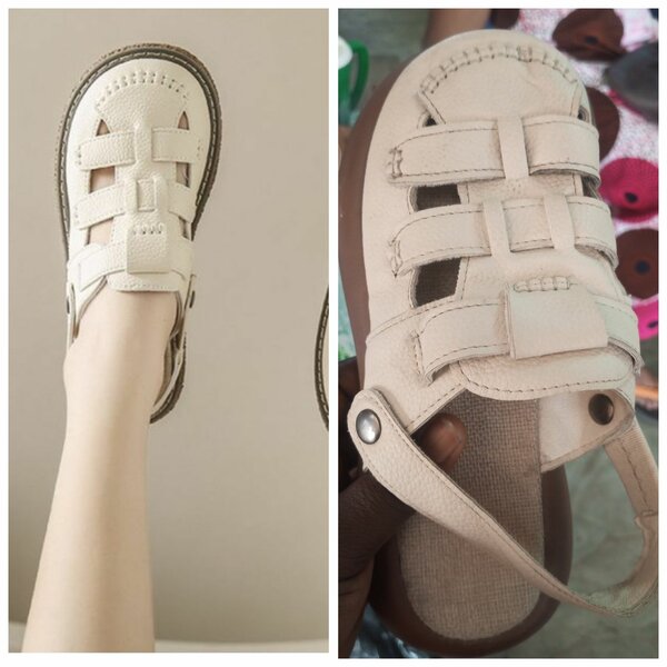 Sandales en cuir pour femmes