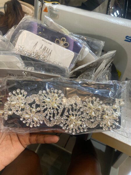 Diadème de mariée scintillant