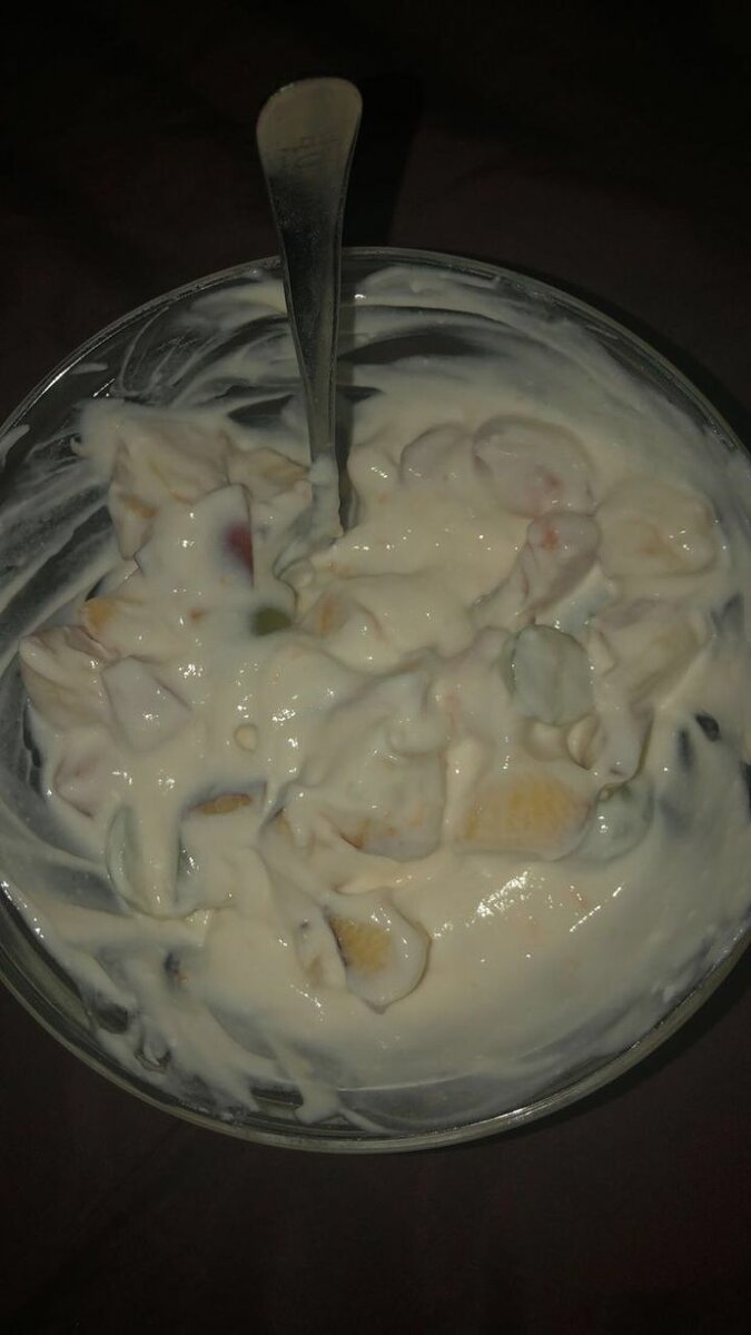 Salade de fruits crémeuse