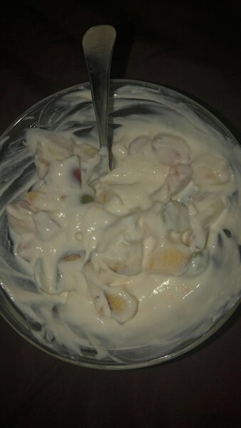 Salade de fruits crémeuse