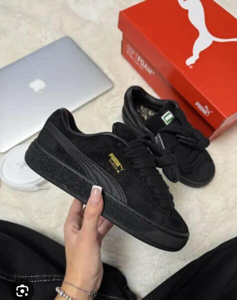 Baskets Puma noires tendance