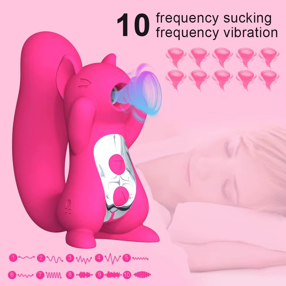 Vibromasseur Écureuil 10 Fréquences