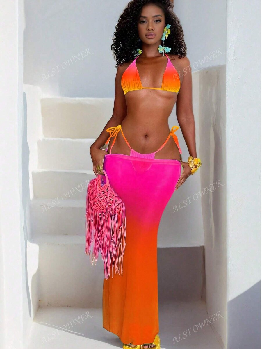 Ensemble Bikini et Jupe Longue