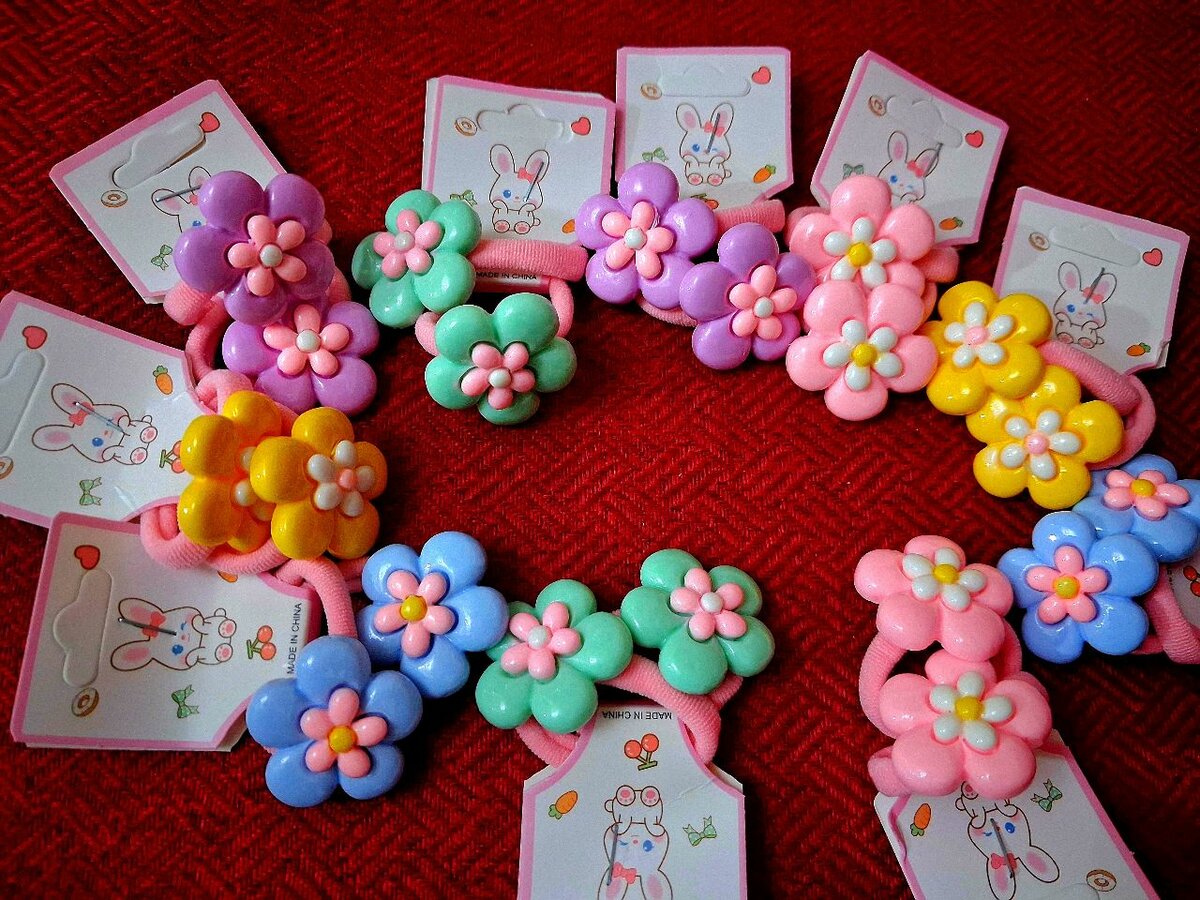 Élastiques à cheveux fleur