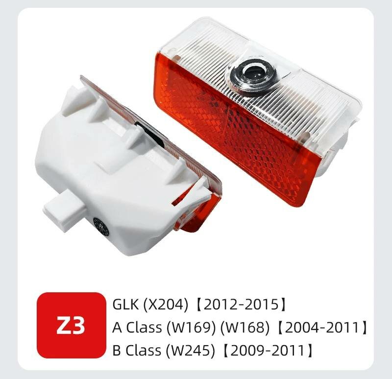 2pcs LED welcome lamp car door light logo laser projector