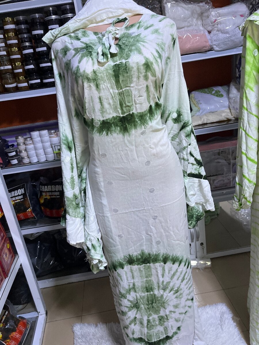 Robe longue tie-dye bohème