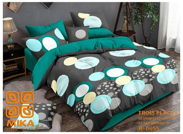 Parure de lit MIKA motifs colorés