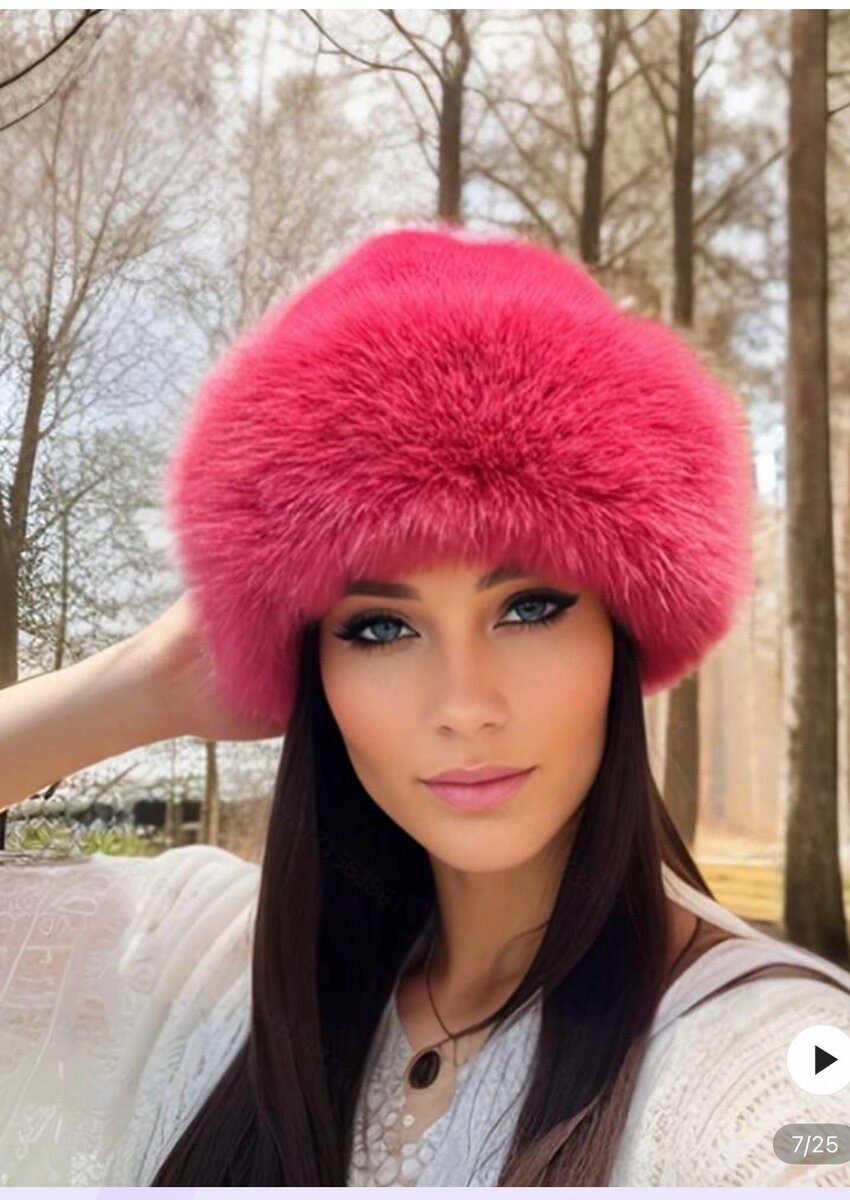 Chapeau en Fausse Fourrure Elegant