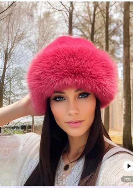 Chapeau en Fausse Fourrure Elegant