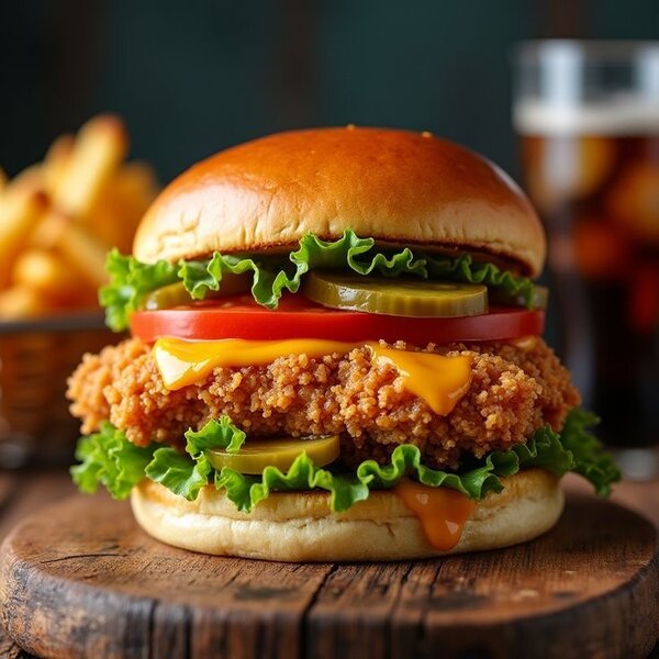 Chicken Cheese Burger