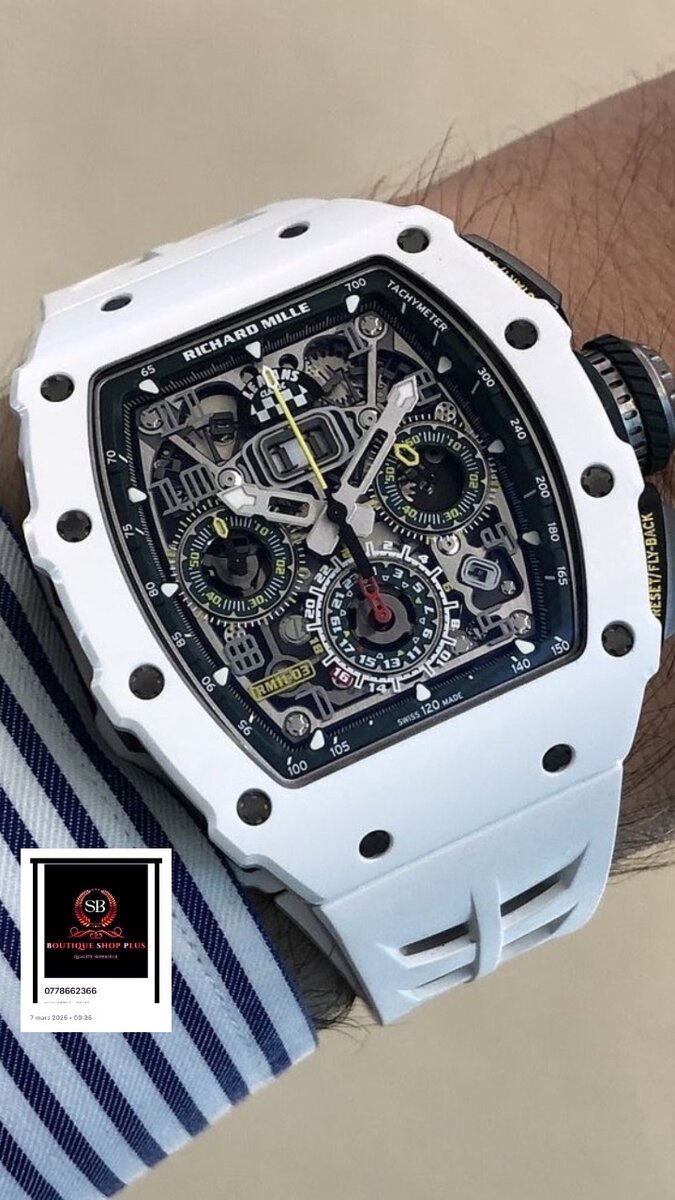 Montre Richard mille authentique avec sa boîte