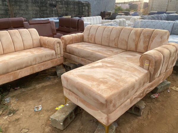 Canapé d'angle en velours