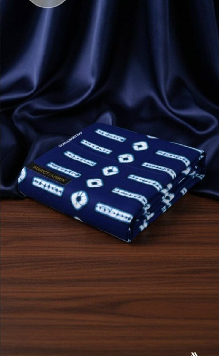 Tissu Wax Bleu Africain