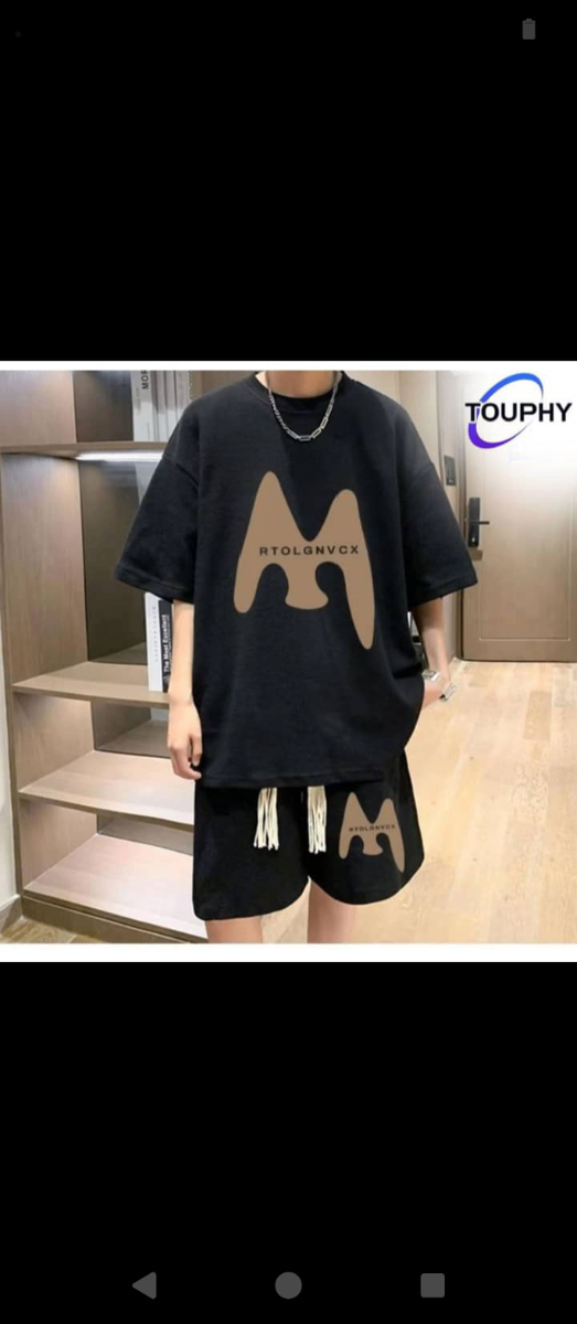 Ensemble T-shirt et Short Noir Homme