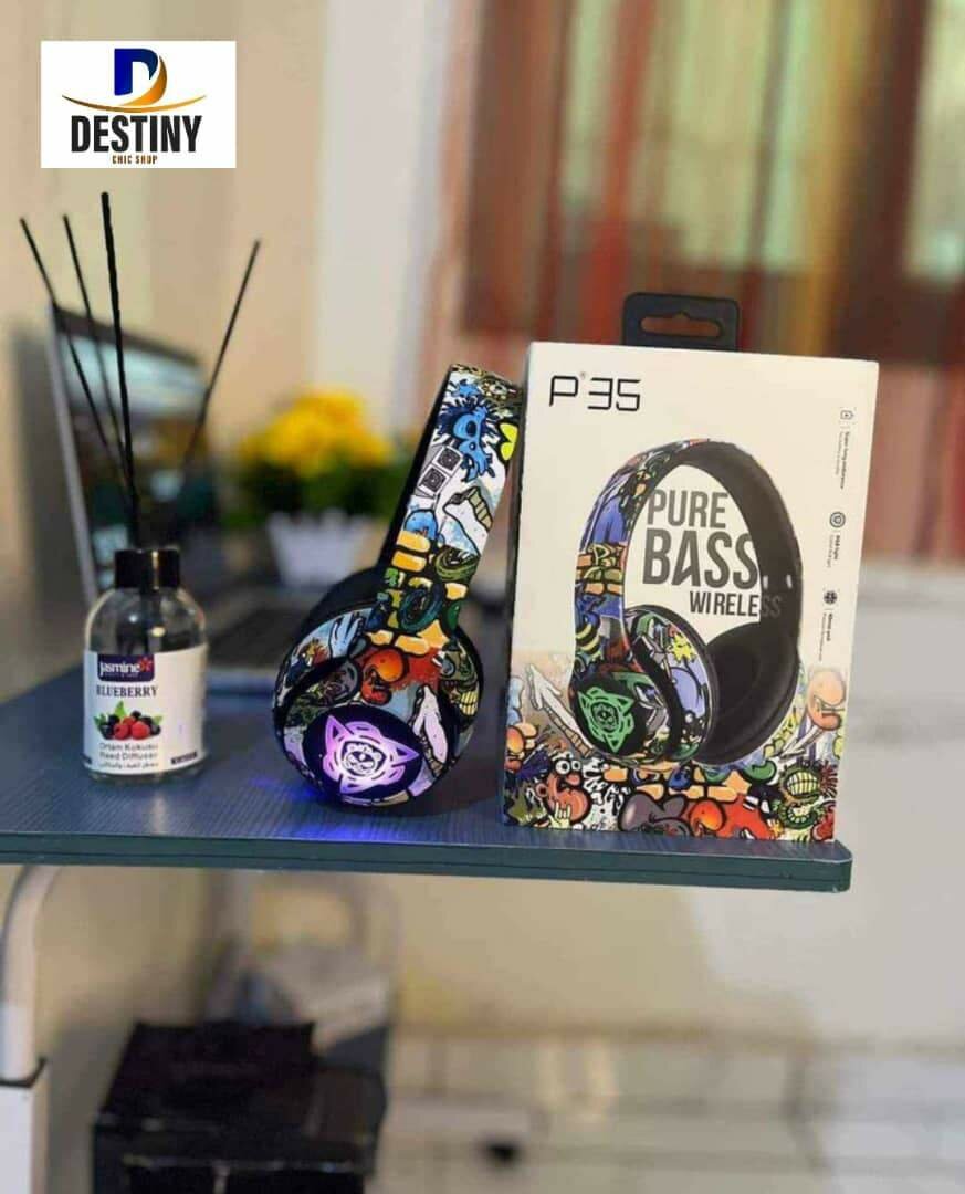 Casque bluetooth JBL P35 lumineux extra bass