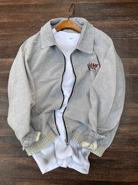 Veste grise avec logo WWF pour homme